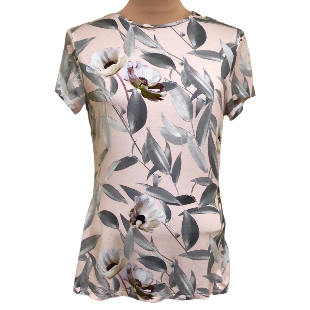 Ted Baker Pink Floral Short Sleeve Tee